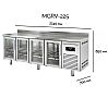 Docriluc Mesa Refrigerada Clarion MGRV Fondo 70 cm - Capacidad 255 a 686 litros - vista 6