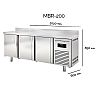 Docriluc Mesa Refrigerada Radiant MBR Fondo 60 cm - Capacidad 245 a 651 litros - vista 4