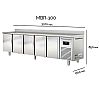 Docriluc Mesa Refrigerada Radiant MBR Fondo 60 cm - Capacidad 245 a 651 litros - vista 6