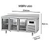 Docriluc Mesa Refrigerada Radiant MBRV Fondo 60 cm - Capacidad 245 a 651 litros - vista 5