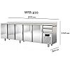 Docriluc Mesa Refrigerada Solare MFR Fondo 60 cm - Capacidad 325 a 863 litros - vista 5