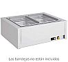 Eratos Baño María Sobremesa Húmedo Fondo 65 cm - Capacidad 2 o 3 GN 1/1 - vista 2
