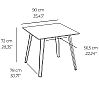 Ezpeleta Mesa Unna Estructura Taupe Polipropileno y Compact - Interior y Exterior - vista 5