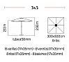 Ezpeleta Parasol Java 3x3 Cuadrado 3 x 3 metros - vista 5