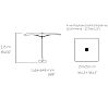 Ezpeleta Parasol Platto Cuadrado 2,5 x 2,5 metros - vista 12