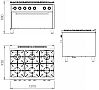 Fainca HR S900 Cocina Horno Maxi Gas - Fondo 90 cm - 6 Fogones - vista 2