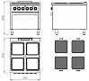 Fainca HR S900 Cocina con Horno CE4P900H Eléctrica - Fondo 90 cm - 4 Placas - vista 2