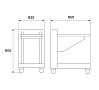 Fricosmos Carro Dispensador de Bandejas Dimensiones 95 x 62 x 90 cm - vista 4