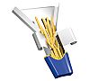 Fricosmos Pala Inoxidable para Patatas Fritas 2 Asas Dimensiones 6,9 x 22,4 x 7,7 cm - vista 2