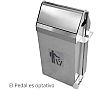 Fricosmos Papelera Basculante Inox Capacidad 44 litros - Acero Inox - vista 2