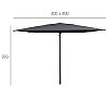 Garbar Parasol Sicilia Cuadrado 4 x 4 metros - vista 9