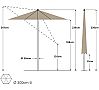 Glatz Parasol Suncomfort Slide 3 Redondo 3 metros - vista 7