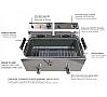 Movilfrit Freidora Económica Cabezal Extraíble FA Doble con Grifo Eléctrica - Fondo 42 cm - 2 Cubas 8 o 10 litros - vista 3
