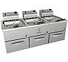 Movilfrit Freidora Cabezal Extraíble FAP Triple Eléctrica - Fondo 51 a 60 cm - 3 Cubas 10 o 12 litros - vista 1