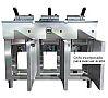 Movilfrit Freidora Cabezal Extraíble FAP Triple Eléctrica - Fondo 51 a 60 cm - 3 Cubas 10 o 12 litros - vista 3
