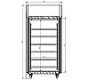 Infrico Armario Refrigeración Pasante AGB 901 PDC Capacidad 785 litros - vista 3