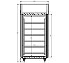 Infrico Armario Refrigeración Pasante AGB 901 PDCR Capacidad 785 litros - vista 2
