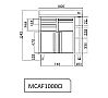 Infrico Mueble Mesa Cafetera MCAF CD/CI Ancho 100 cm - vista 4
