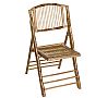 Isabella Silla Bambú Plegable con Cojín Bambú - Interior y Exterior - vista 3