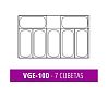 Masquefrio Vitrina de Heladería Ventilada VGE Capacidad 7 o 10 Cubetas - vista 4