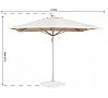 Muebles Romero Parasol 7520 Cuadrado 4 x 4 metros - vista 3