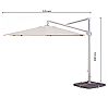Muebles Romero Parasol 7530 Cuadrado 3 x 3 metros - vista 7