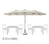 Muebles Romero Parasol Triple 7590 Rectangular 4,6 x 2,7 metros - vista 4