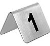 Olympia Juego Números de Mesa Acero Inox 10 Números - vista 1