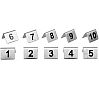 Olympia Juego Números de Mesa Acero Inox 10 Números - vista 2