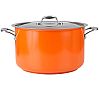 Pujadas Cacerola Alta con Tapa Cool Line Naranja Acero Inox - Diámetro 20 a 32 cm - vista 1