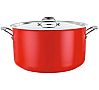 Pujadas Cacerola Alta con Tapa Cool Line Roja Acero Inox - Diámetro 20 a 32 cm - vista 1