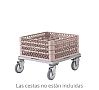 Pujadas Carro Inox para Cestas sin Asa Base 56 x 60 cm - vista 2