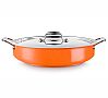 Pujadas Paellera con Tapa Cool Line Naranja Acero Inoxidable - Diámetro 28 o 32 cm - vista 1