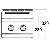 Repagas S900 Pro Line Cocina CE-920/M Eléctrica - Fondo 90 cm - 2 Placas - vista 2