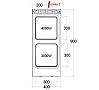 Repagas S900 Pro Line Cocina CE-920/M Eléctrica - Fondo 90 cm - 2 Placas - vista 4