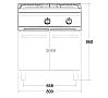 Repagas S900 Pro Line Cocina Francesa CG-910/RM Gas - Fondo 90 cm - 1 Placa - vista 3