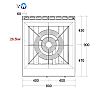 Repagas S900 Pro Line Cocina Francesa CG-910/RM Gas - Fondo 90 cm - 1 Placa - vista 5