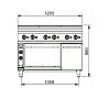 Repagas S900 Pro Line Cocina + Horno CE-961 Eléctrica - Fondo 90 cm - 6 Placas - vista 3