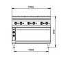 Repagas S900 Pro Line Cocina + Horno CE-961 Eléctrica - Fondo 90 cm - 6 Placas - vista 5