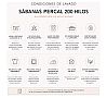 Sabanalia Set Textil Apartamentos Turísticos 144 Hilos 50/50 Incluye: Bajera, Encimera, Funda Almohada y Nórdica - vista 10