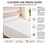 Sabanalia Set Textil Apartamentos Turísticos Satén 400 Hilos 100% Algodón Incluye: Bajera, Encimera, Funda Almohada y Nórdica - vista 8