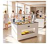 Sayl Buffet Line Módulo con Antiesputo Island Buffet Placa Fría Fondo 70 cm - Temperatura +4/+8 ºC - vista 9