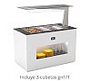 Sayl Buffet Line Módulo con Antiesputo Island Buffet Placa Fría con Bandejas Fondo 70 cm - Temperatura +4/+8 ºC - vista 2