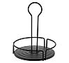 TableCraft Dispensador de Condimentos Redondo Metal Negro - vista 1