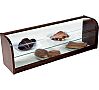 VG Vitrina Cristal Curvo Madera Nogal 1 Piso MC Ancho 101 o 124 cm - Alto 23 cm - vista 3