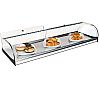 VG Vitrina Cristal Curvo Inox VCP 1 Piso Ancho 99 o 122 cm - Alto 17,5 cm - vista 1