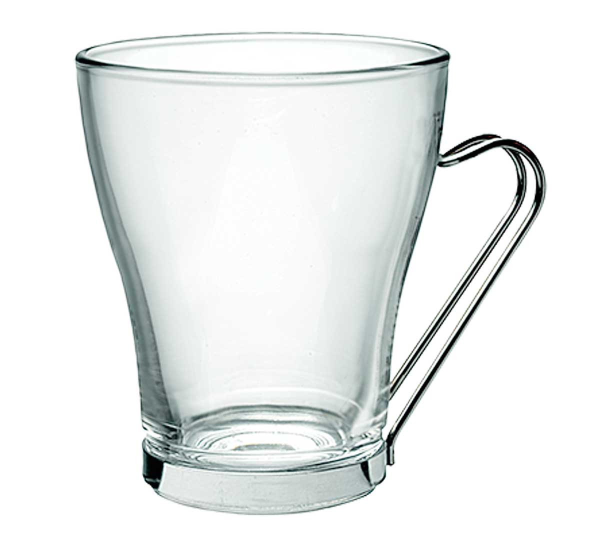 Bormioli Rocco Set 3 Tazze Oslo Per Caffè Con Manico Inox - Design Classico E Pratico