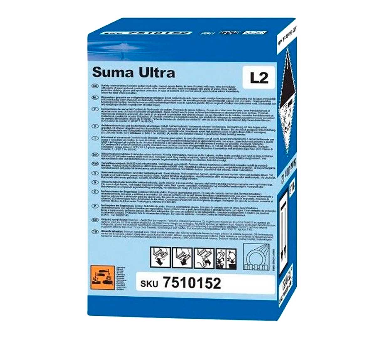 Detergente Líquido Diversey Suma Ultra L2 Safepack