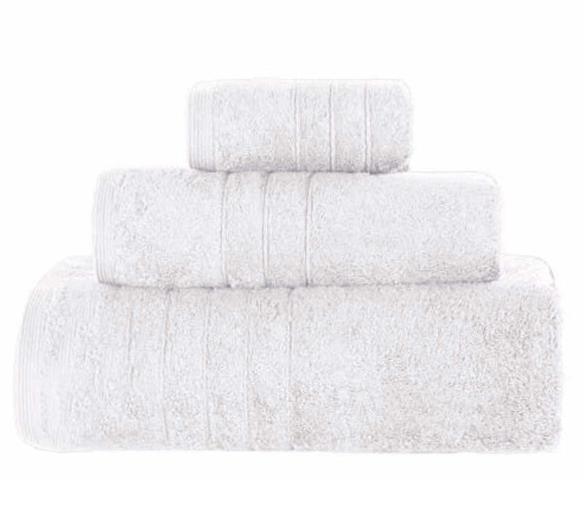 Toalla baño algodón egipcio blanco 30x50
