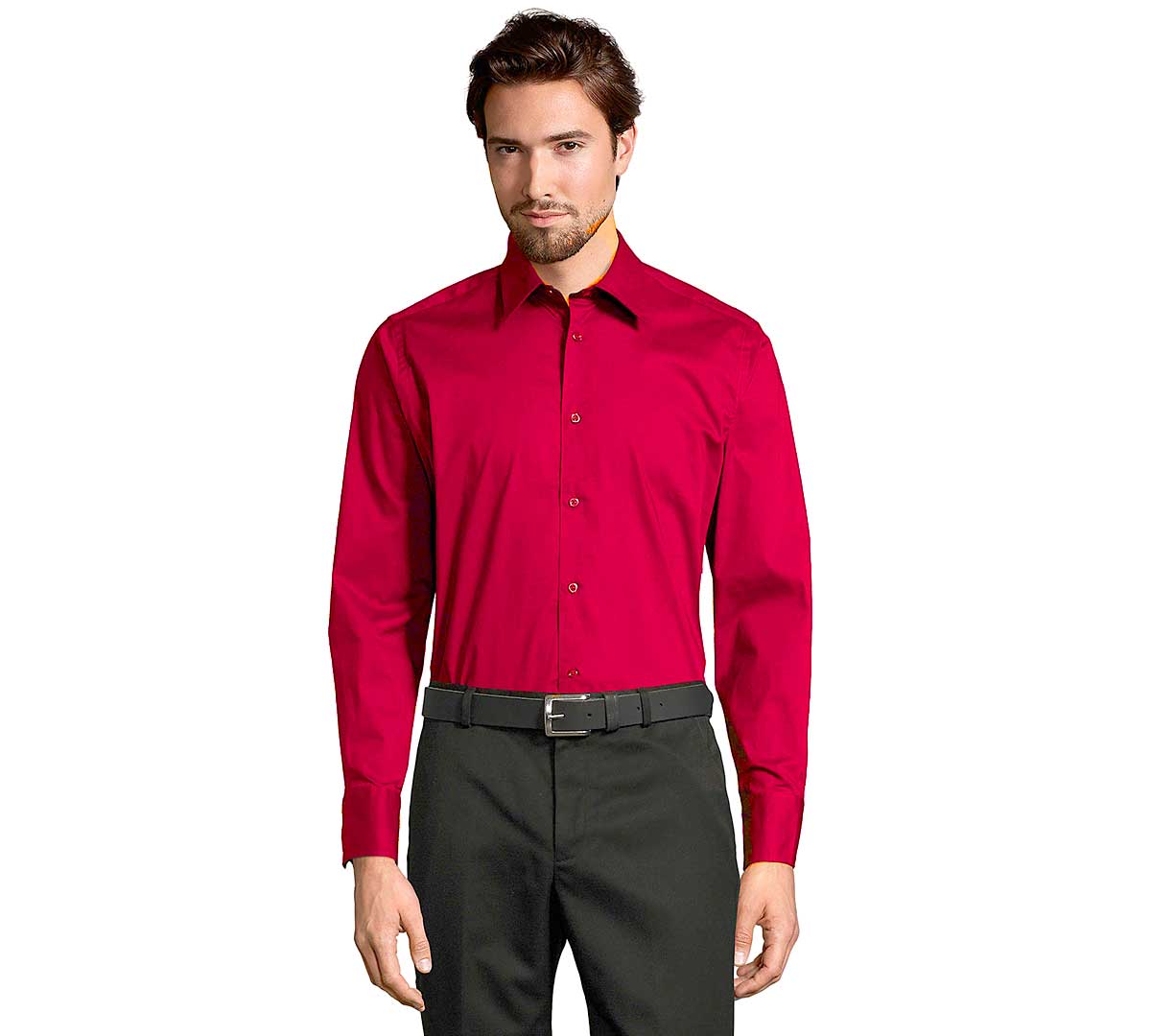 Recomendado pedestal lector Camisa Sol´s Hombre M/L Brighton Rojo Cardinal